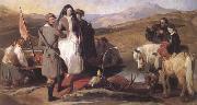 Sir Edwin Landseer Royal Sports on Hill and Loch (mk25 oil painting on canvas